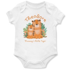 Personalised Tiger Babygrow