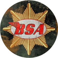 Vintage BSA Motorcycle Metal