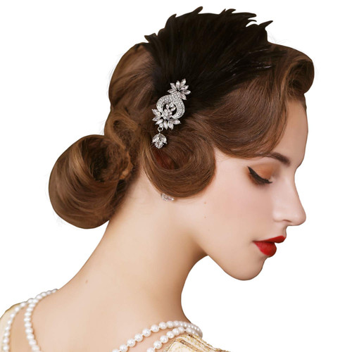 1920s feather headpiece - feather,