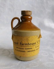 Mini Stoneware Cider Flagons - Oi've just come up from zurnmerzet  (empty)