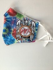 TIE DYE FACE MASK WITH SLAYER