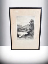 John Fullwood RI RBA (1854-1931) - Early 20th C Etching, Grasmere  - Signed