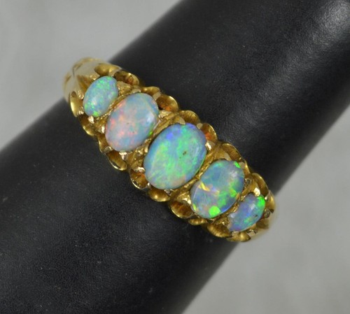 Edwardian natural opal and - edwardian,