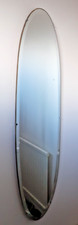 Beautiful Vintage 1970's Bevelled Edged Surf Board Mirror 122 cm long Heavy