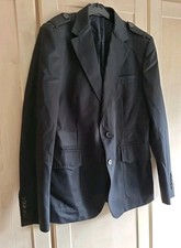 Gucci Mens jacket Size L 54R BLACK DESIGNER BLAZER JACKET 
