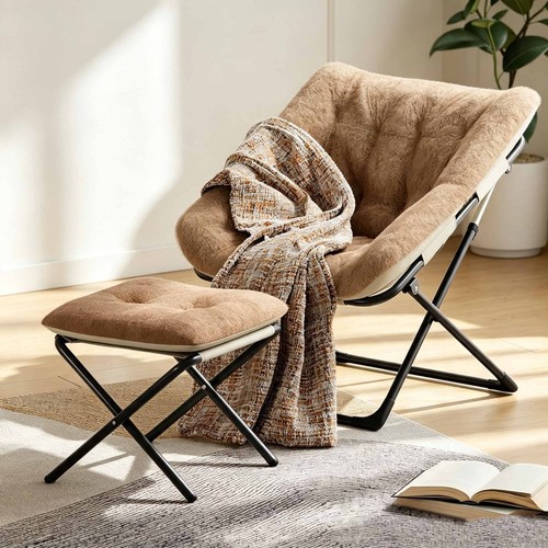 Oversized saucer chair - oversized, moon