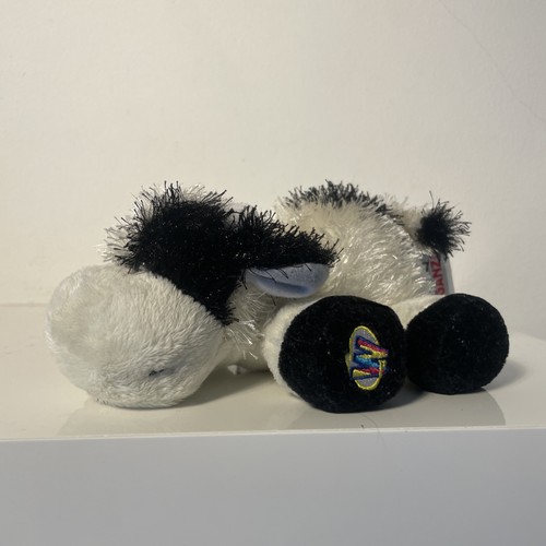 Webkinz ganz black white cow - webkinz,