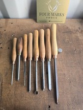 Set Of 8 Good Quality Woodturning Chisels