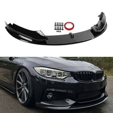 M PERFORMANCE FOR BMW 4 SERIES F32 F33 F36 GLOSS BLACK FRONT BUMPER SPLITTER LIP