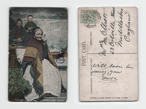 Postcard irish street - postcard,