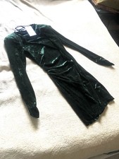 Zara Green Velvet Dress
