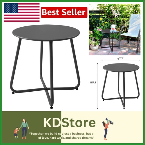 Compact round steel table - compact,