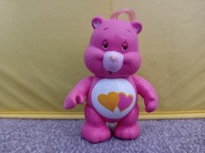 Care Bears Love-A-Lot 1980s Figure Rare Variant With Gold Hearts Vintage Figure