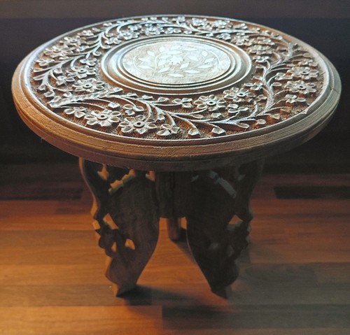 Antique indian table hand - table,
