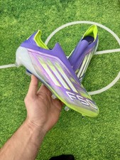 ADIDAS F50 Elite FG Laceless 'Radiant Blaze' Purple UK Size 8.5 Football Boots 