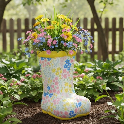Wellingtons boot planter pot - wellingtons,