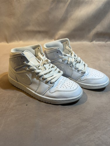 Nike jordan triple white mid - white,