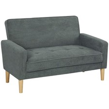 Two-Seater Velvet-Feel Sofa -