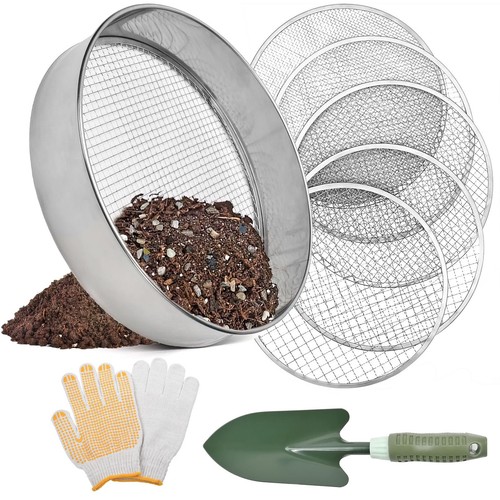 Garden sieve metal riddle soil - garden,