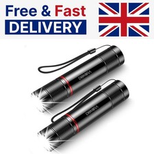 LED Rechargeable Torch 2 Pack