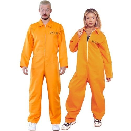 Prisoner orange overall - orange,