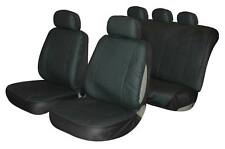 UNIVERSAL SEAT COVER SET Leather Look Black Washable Airbag Compatible Taxi