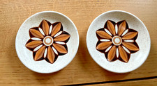 Pair of 2 Royal Worcester Palissy Kalabar Coaster/Small plates/Pin Trinket Dish