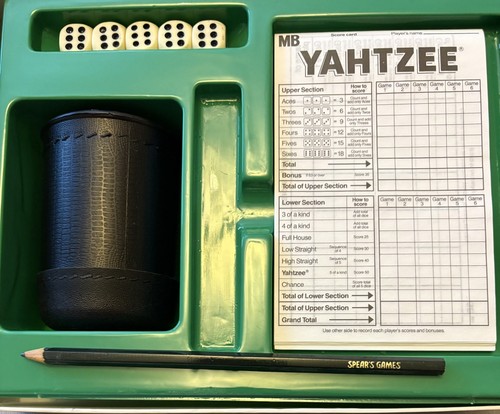 Vintage yahtzee dice game - yahtzee,