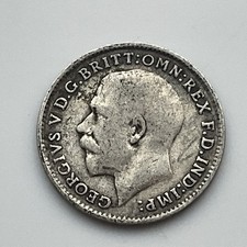 1917 Silver Threepence George