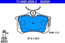 Rear brake pad set disc - rear,