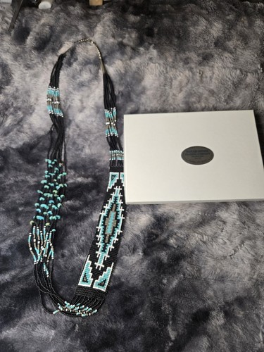 Vintage navajo beaded necklace - vintage,