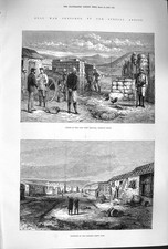 Original Old Antique Print