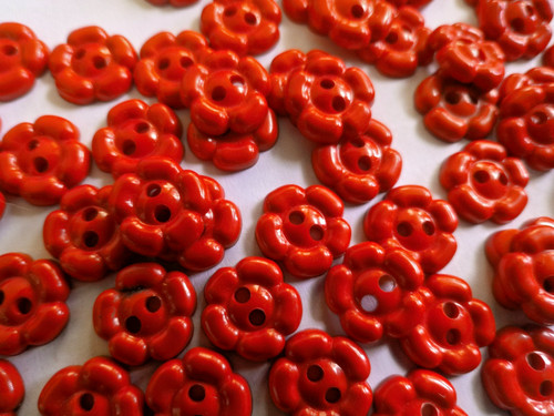 Daisy flower buttons 11mm - 12,