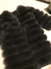 Women’s ladies Real Fur dark