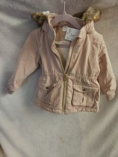 NWT NEW H&M LIGHT PINK FUR