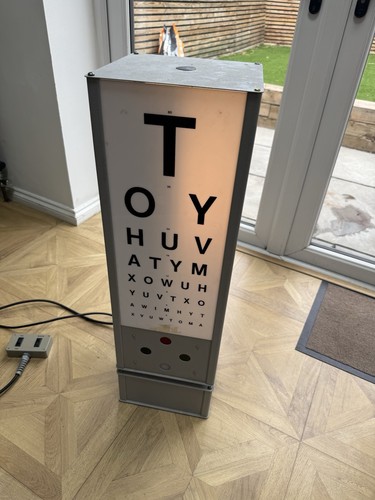Illuminated eye vision exam - illuminated, eye/vision