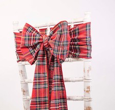Christmas Tartan Sash Table