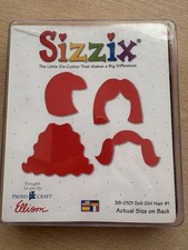 Sizzix large Die, Die Cutter doll girl hair #1 38-0101