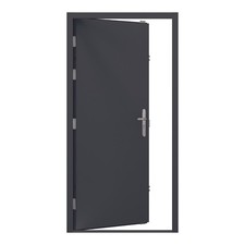 Steel security personnel door - security,