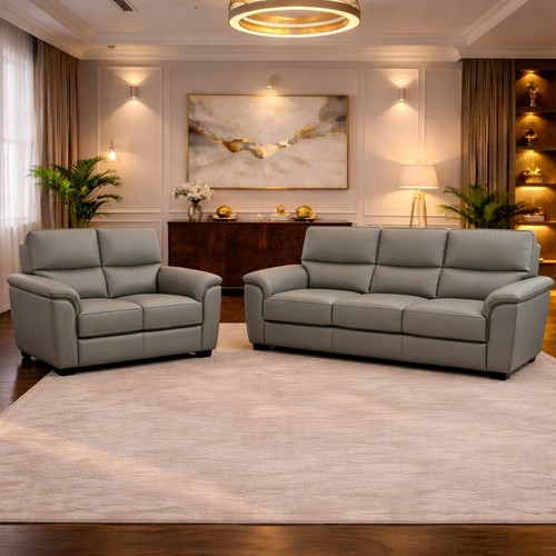Modern leather sofa couch - leather,