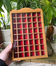 Vintage Wooden Thimble Display