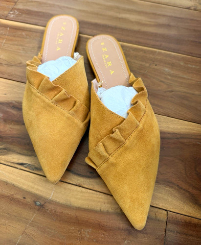 Zara women tan suede - tan,