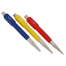 3pc Nail Punch Set Brads Tacks