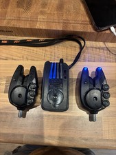 Fox RX Plus Fishing 2 x Bite Alarms and Receiver - Carp Fishing
