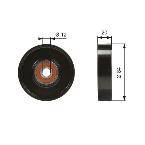Gates t36321 tensioner pulley - gates,