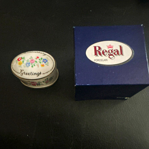 Regal porcelain greetings - regal, "greetings"