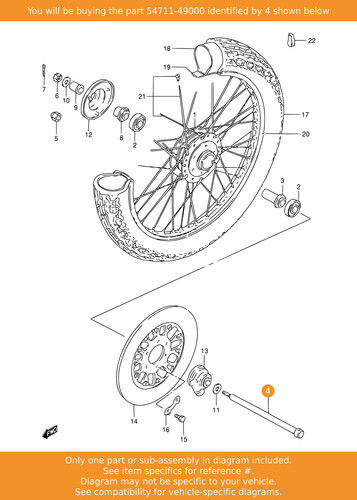 Suzuki axle front - suzuki, axle,
