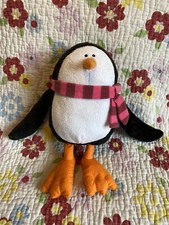 Boots Penguin Soft Toy Pink