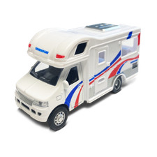 Kids Children White Motorhome Camper Van Diecast Toy Car Vehicle Boys Toys Gift