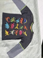 Duck & Dodge Dinosaur Grey Boys Top 128cm/ Age 8 Yrs